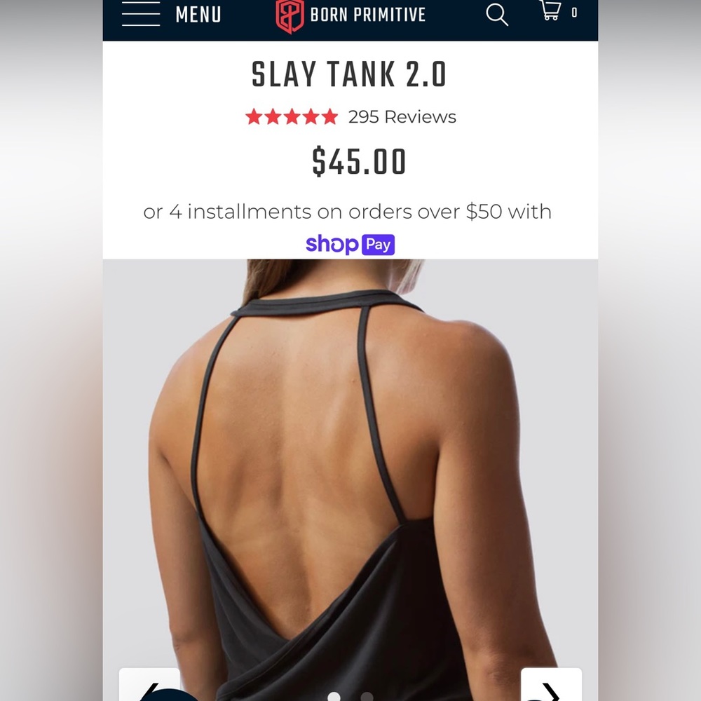 Great condition, Born Primitive comfy tank. Black, size medium.